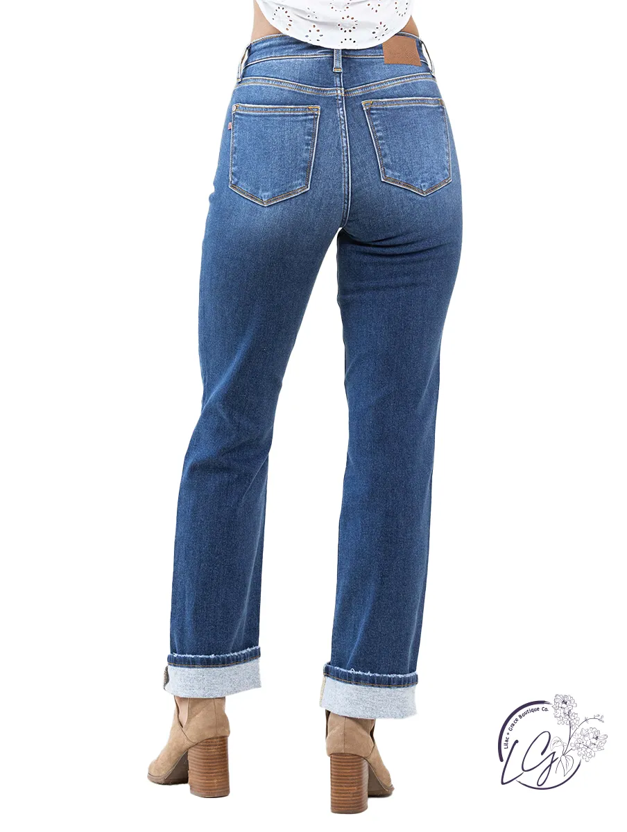 Ainsley High Waist Straight Leg  By Judy Blue