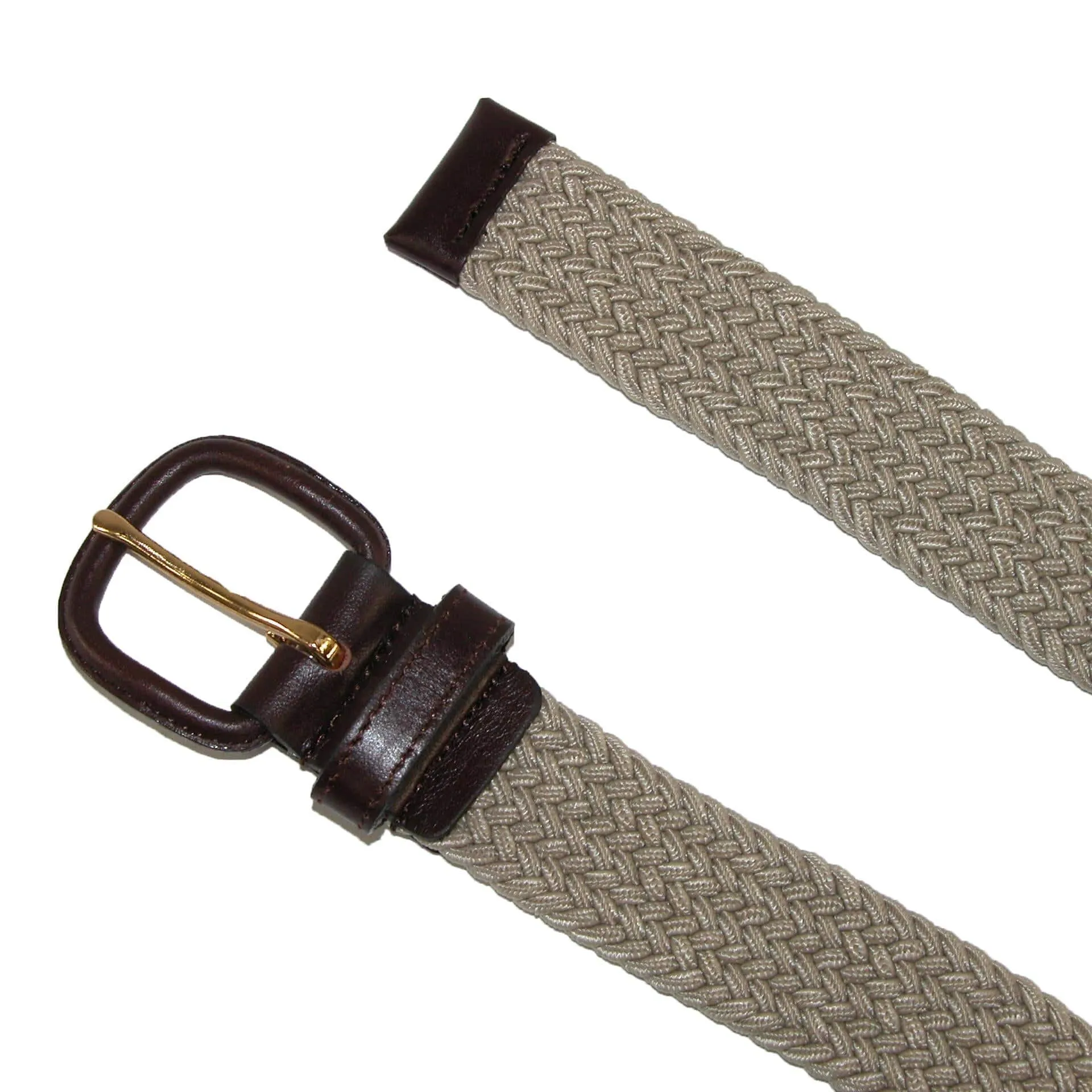 Aquarius Men's Elastic Stretch Belt with Covered Buckle (Big & Tall Available)