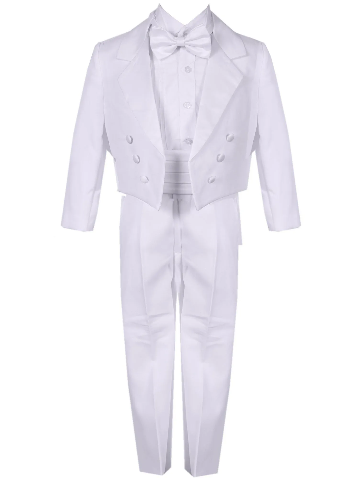 Baby Boys Multi Color Tail Jacket 5 pc Special Occasion Tuxedo 6-24M