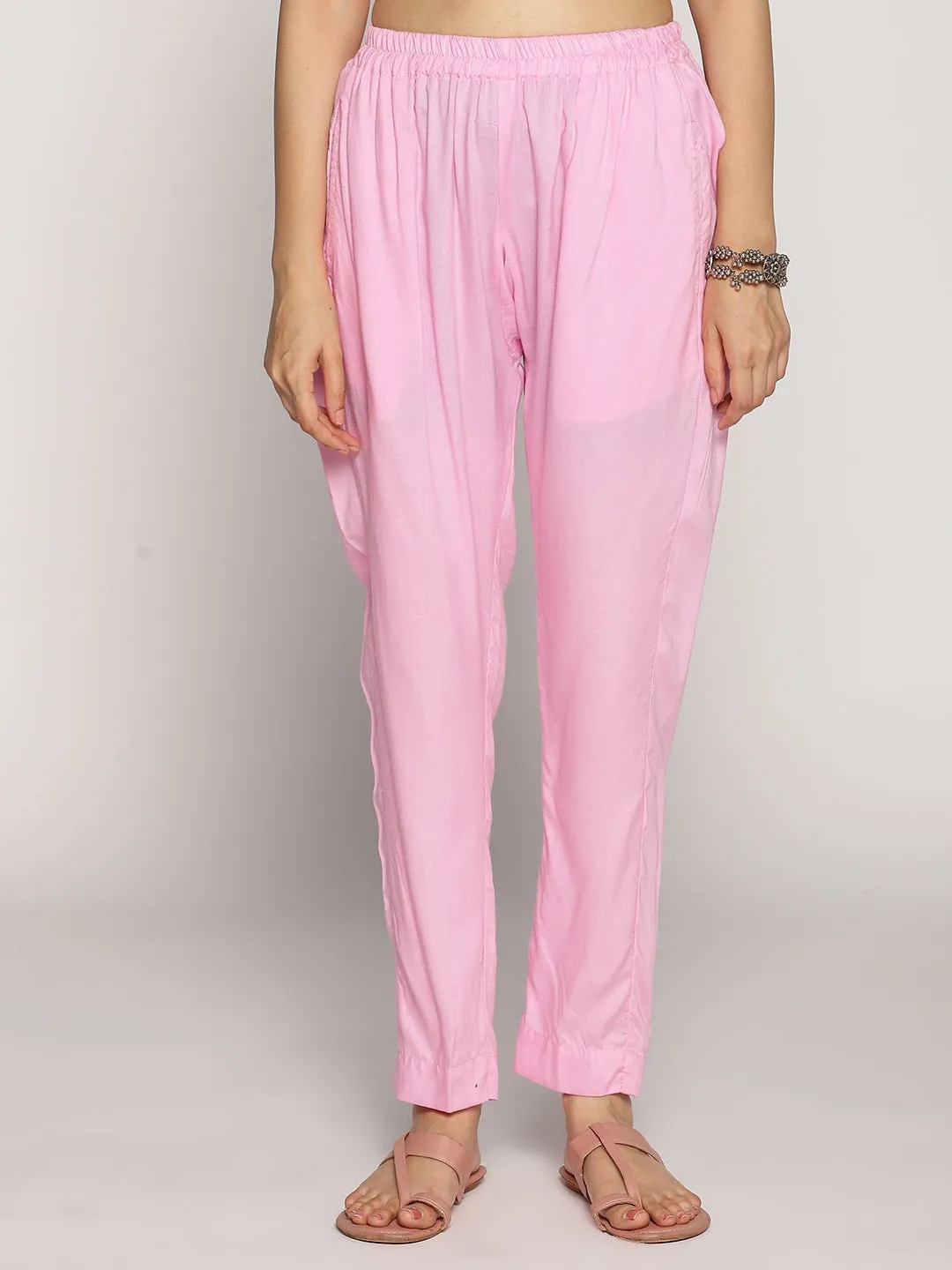 BabyPink Rayon Pants