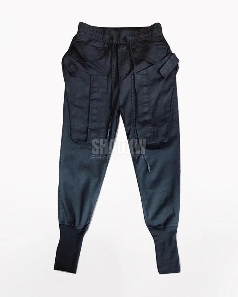 Black Slim Cargo Pants