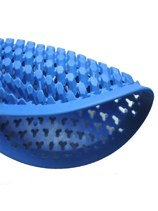 Blue Silicone Motorcycle Protective Pads - Lightweight, Breathable Knee and Hip Protectors