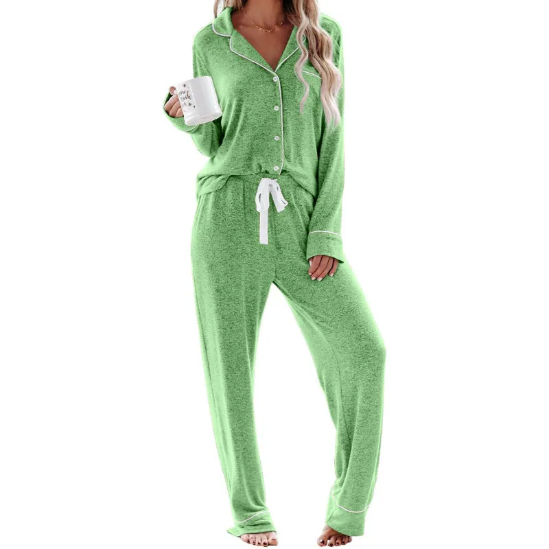 Button Down Long Sleeve Pajama Set