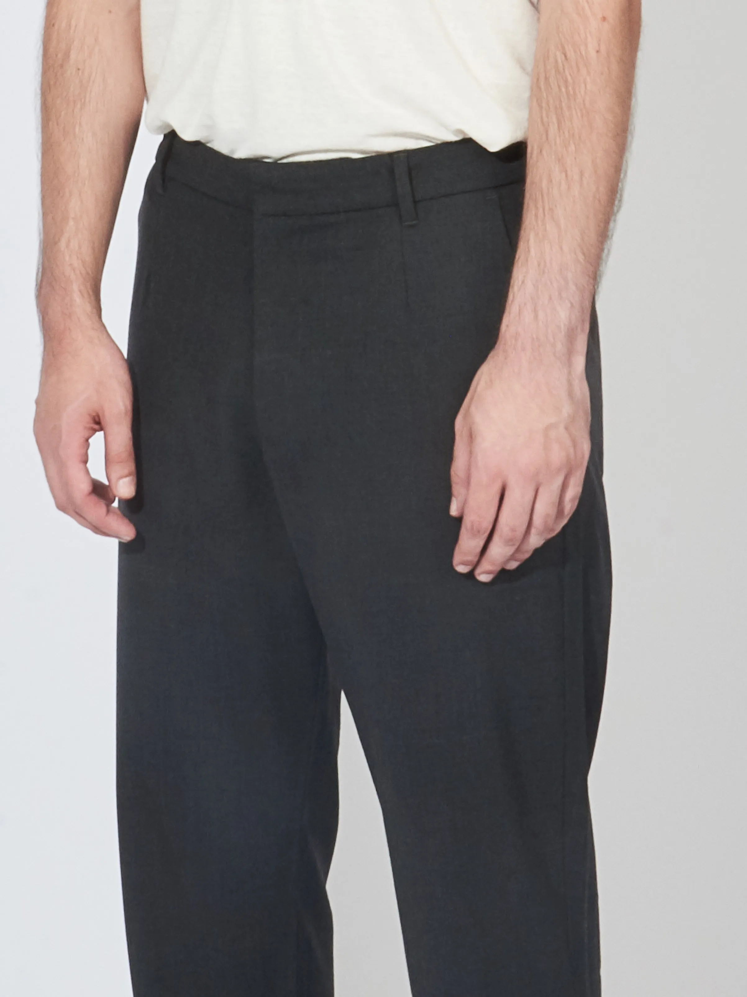 Charcoal Melange Aaren Cordura Tech Wool Elasticated Trouser