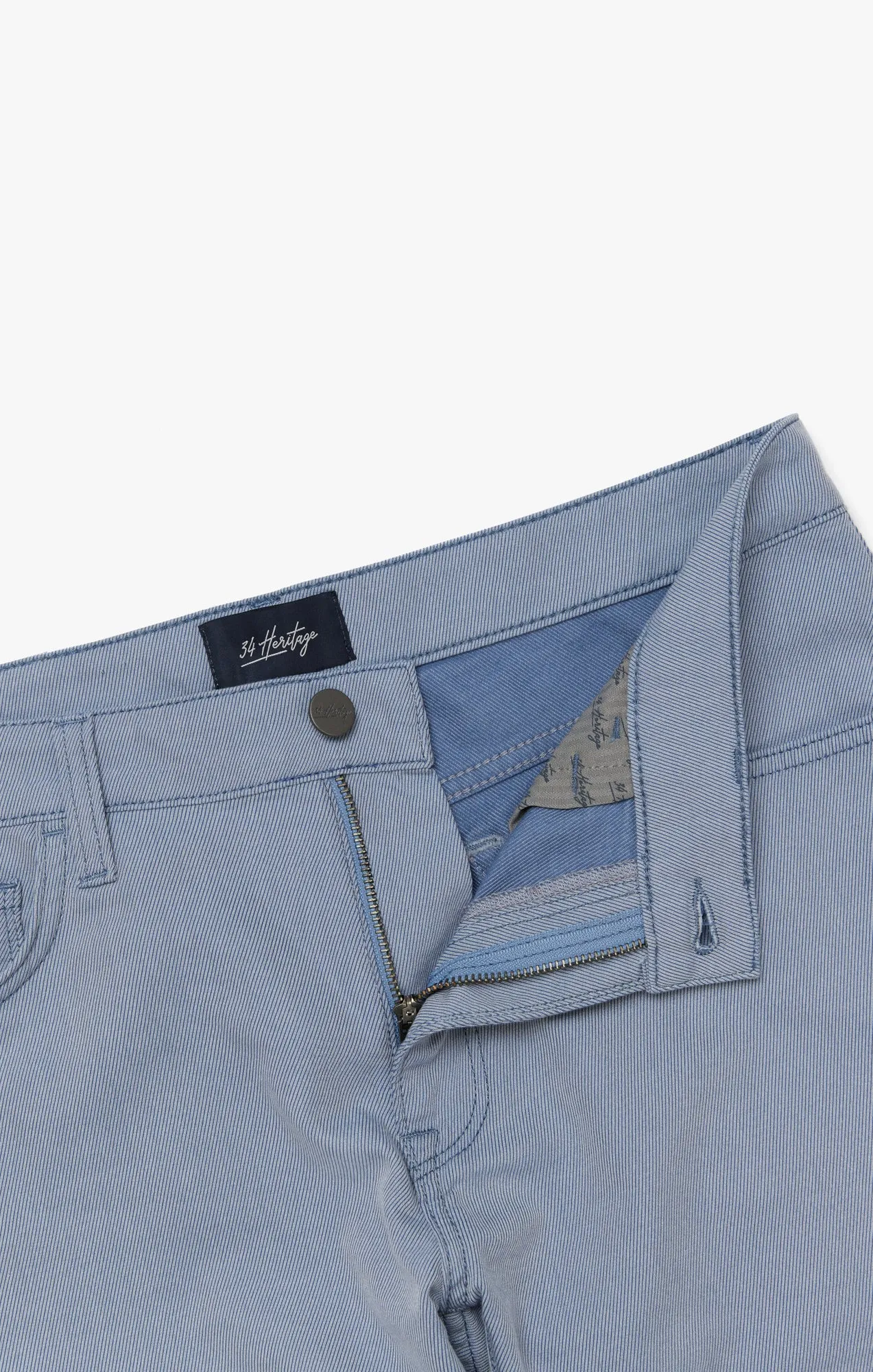 Courage Straight Leg Pants In Blue Refined Twill