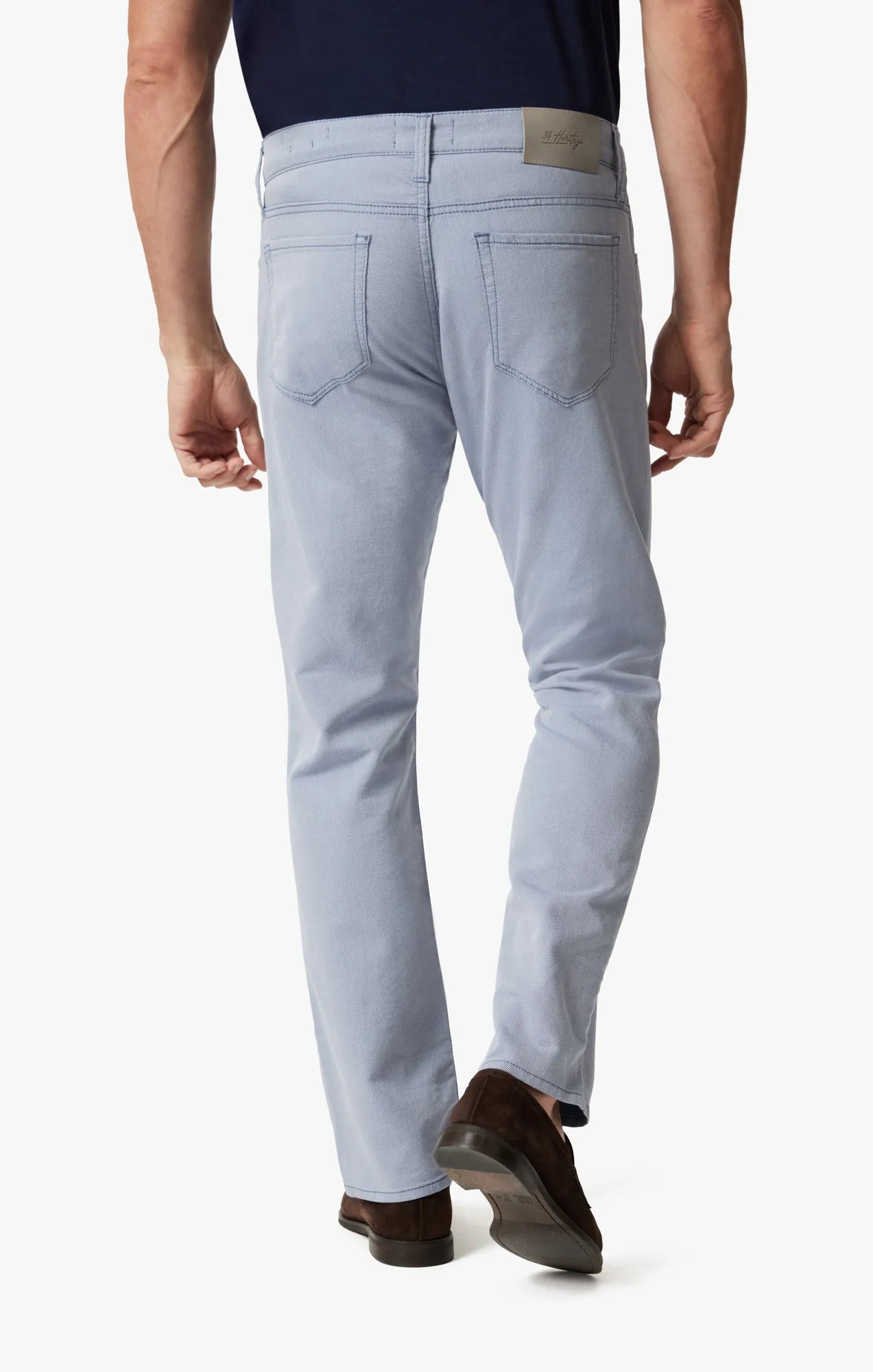 Courage Straight Leg Pants In Blue Refined Twill