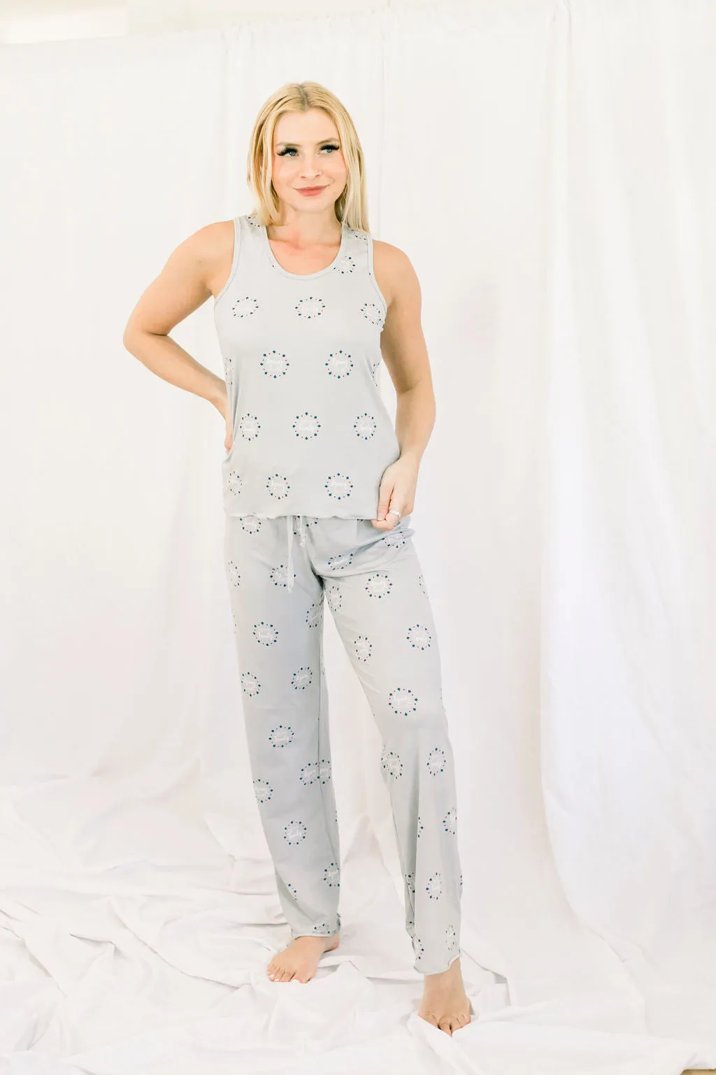 Cozy Gray Family Pajama Pants Set