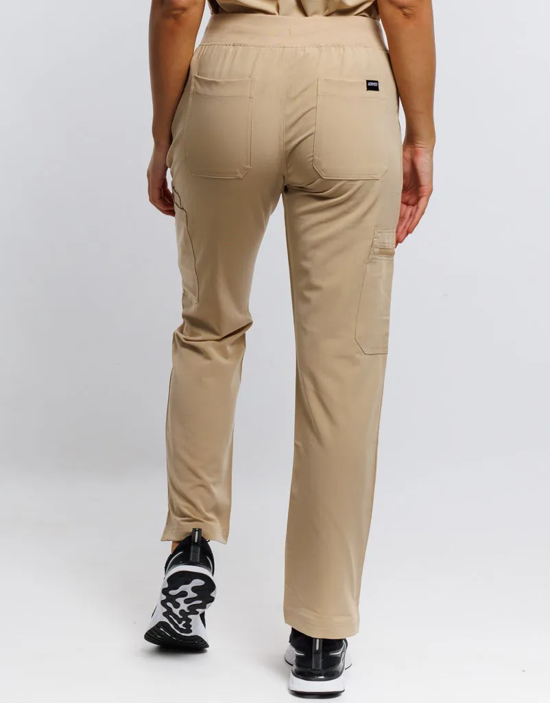 Essential Multi-Pocket Scrub Pants - Warm Sand