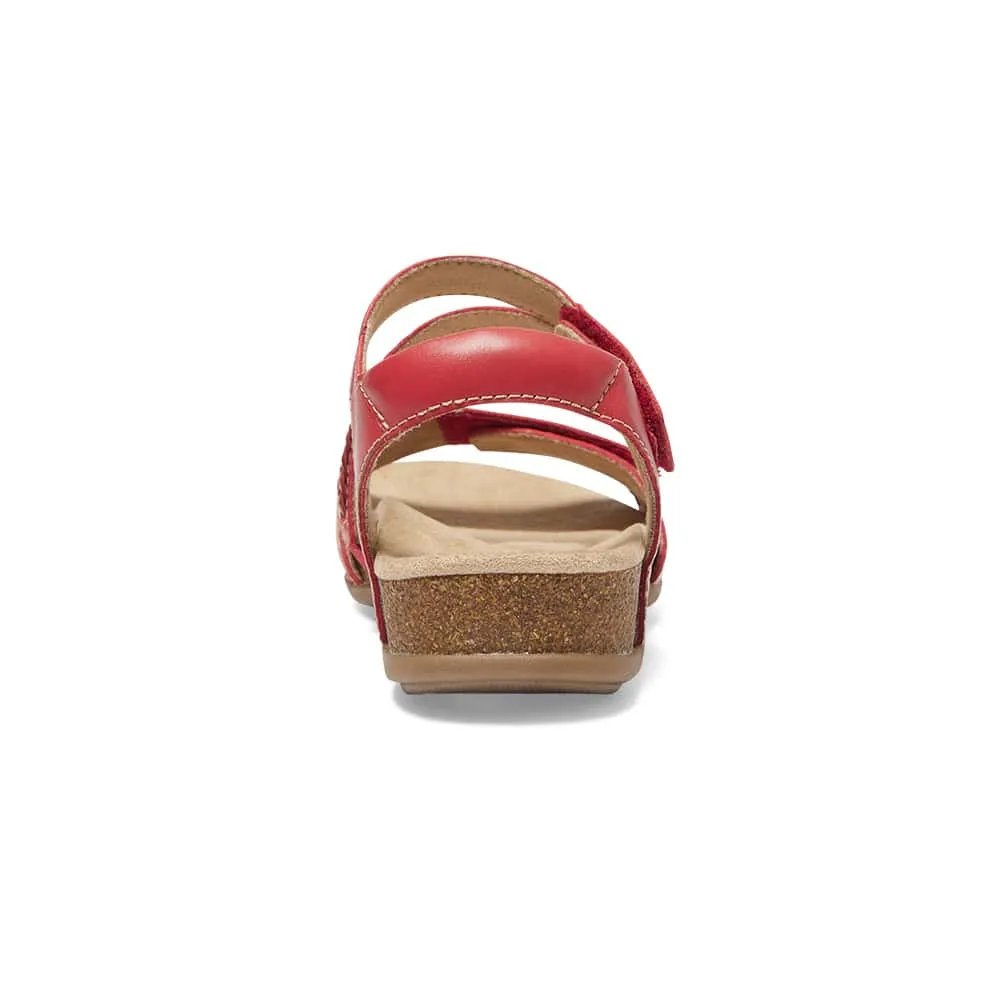 Fandango Sandal in Red Leather