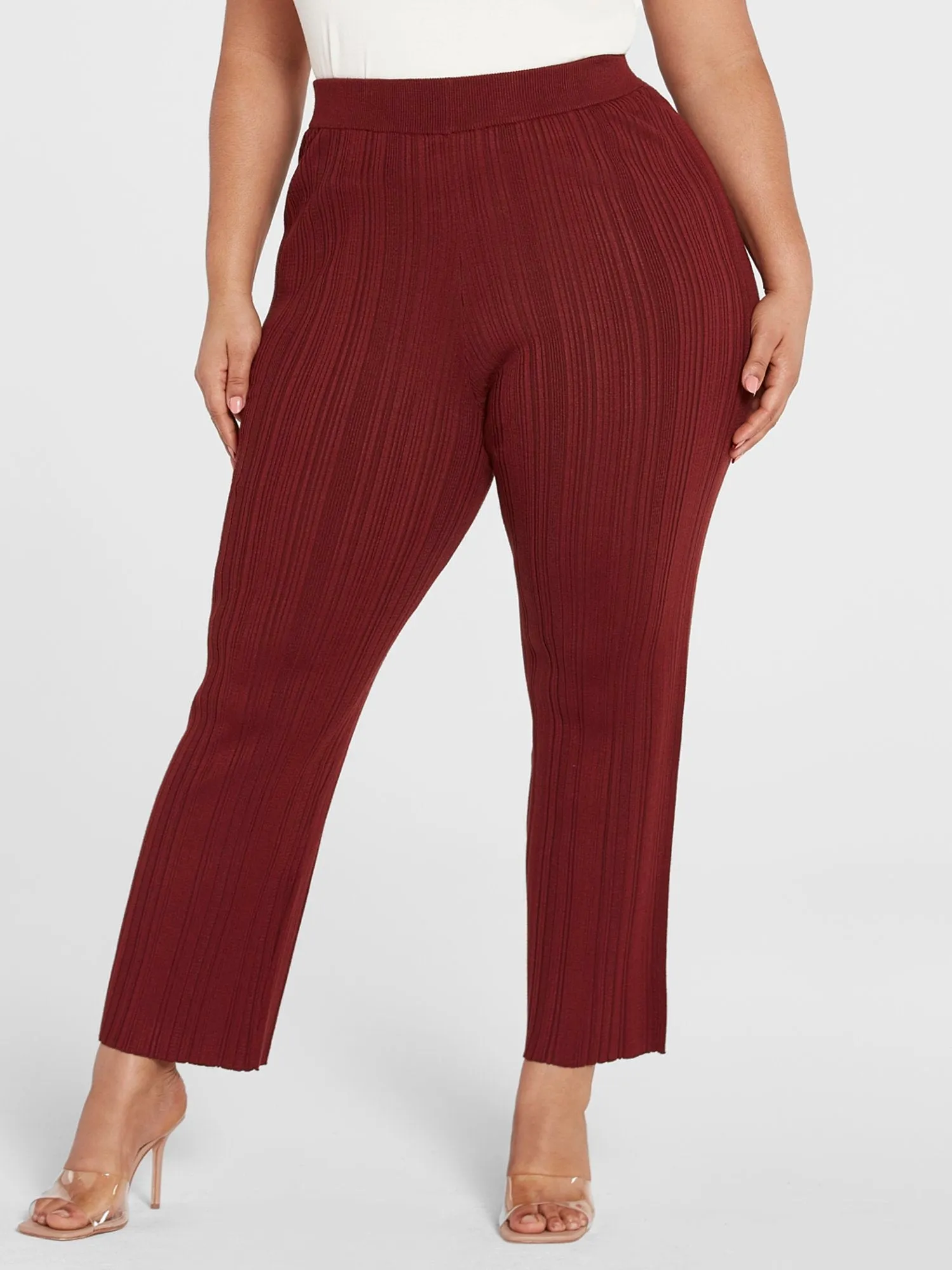 Fashion To Figure - Dakota Ribbed Knit Pants