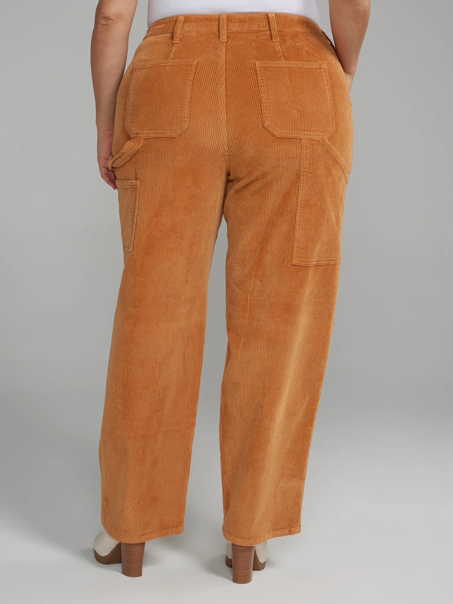 Fashion To Figure - Wide Leg Carpenter Style Corduroy Pants