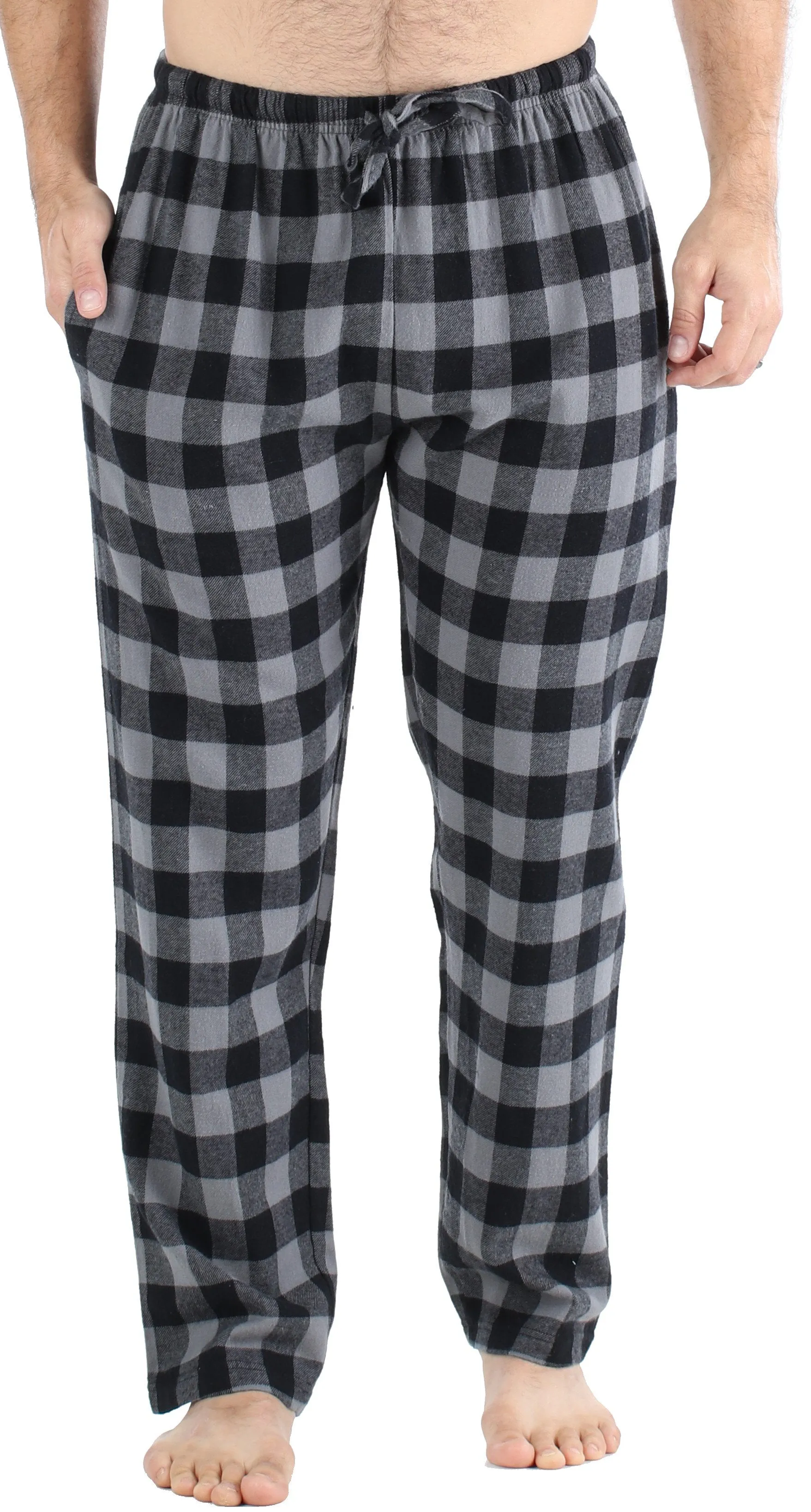 Frankie & Johnny Men’s Cotton Flannel Plaid Pajama Sleep Pants