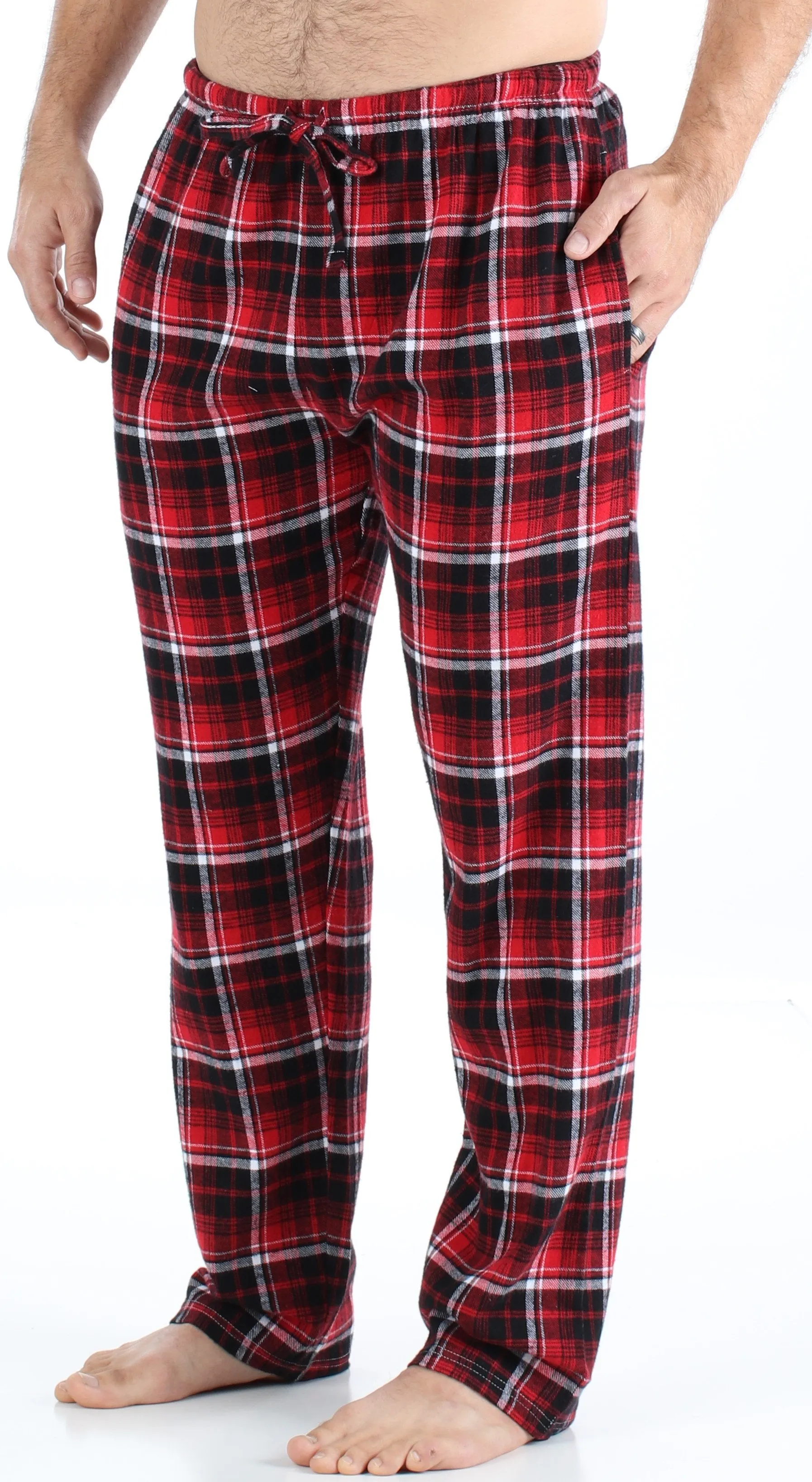 Frankie & Johnny Men’s Cotton Flannel Plaid Pajama Sleep Pants