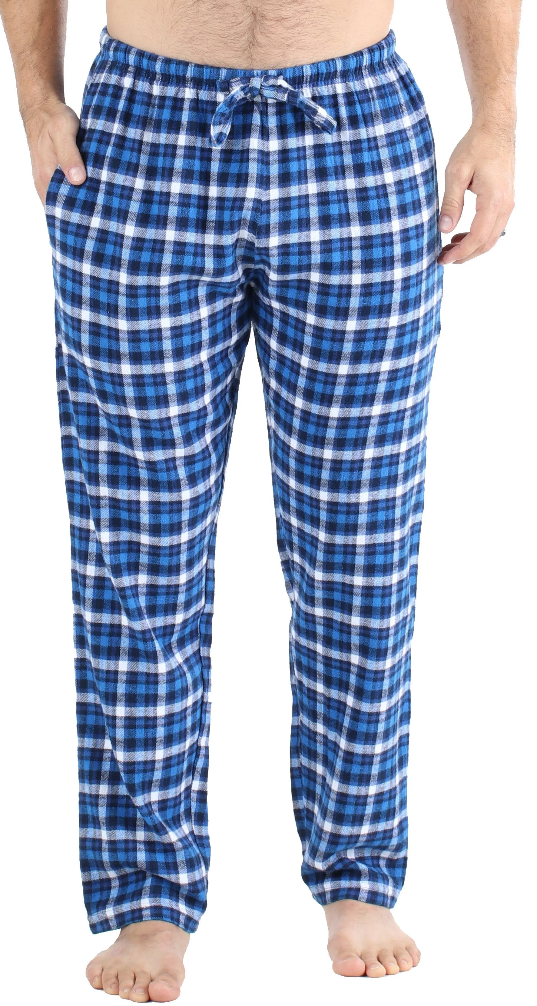 Frankie & Johnny Men’s Cotton Flannel Plaid Pajama Sleep Pants