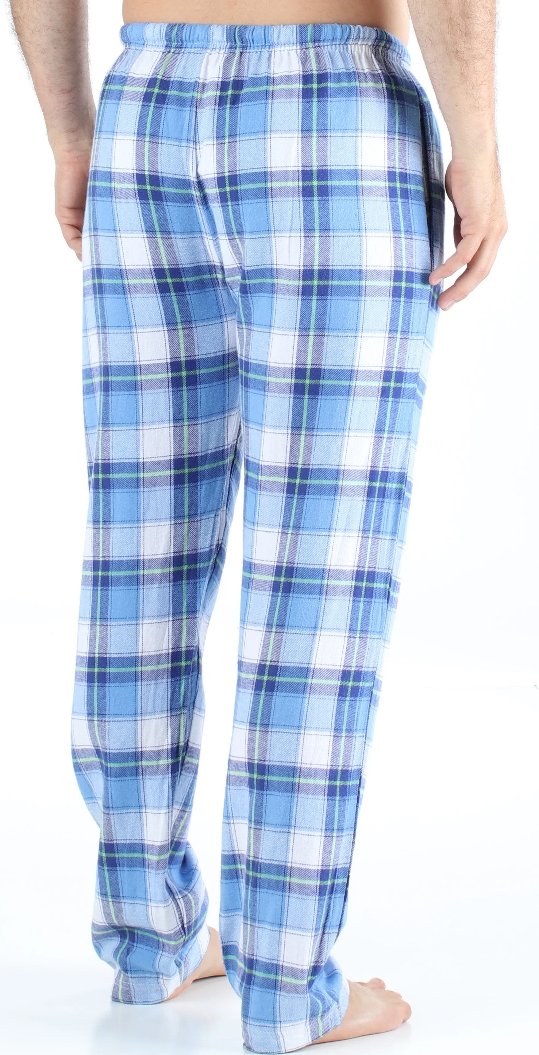 Frankie & Johnny Men’s Cotton Flannel Plaid Pajama Sleep Pants