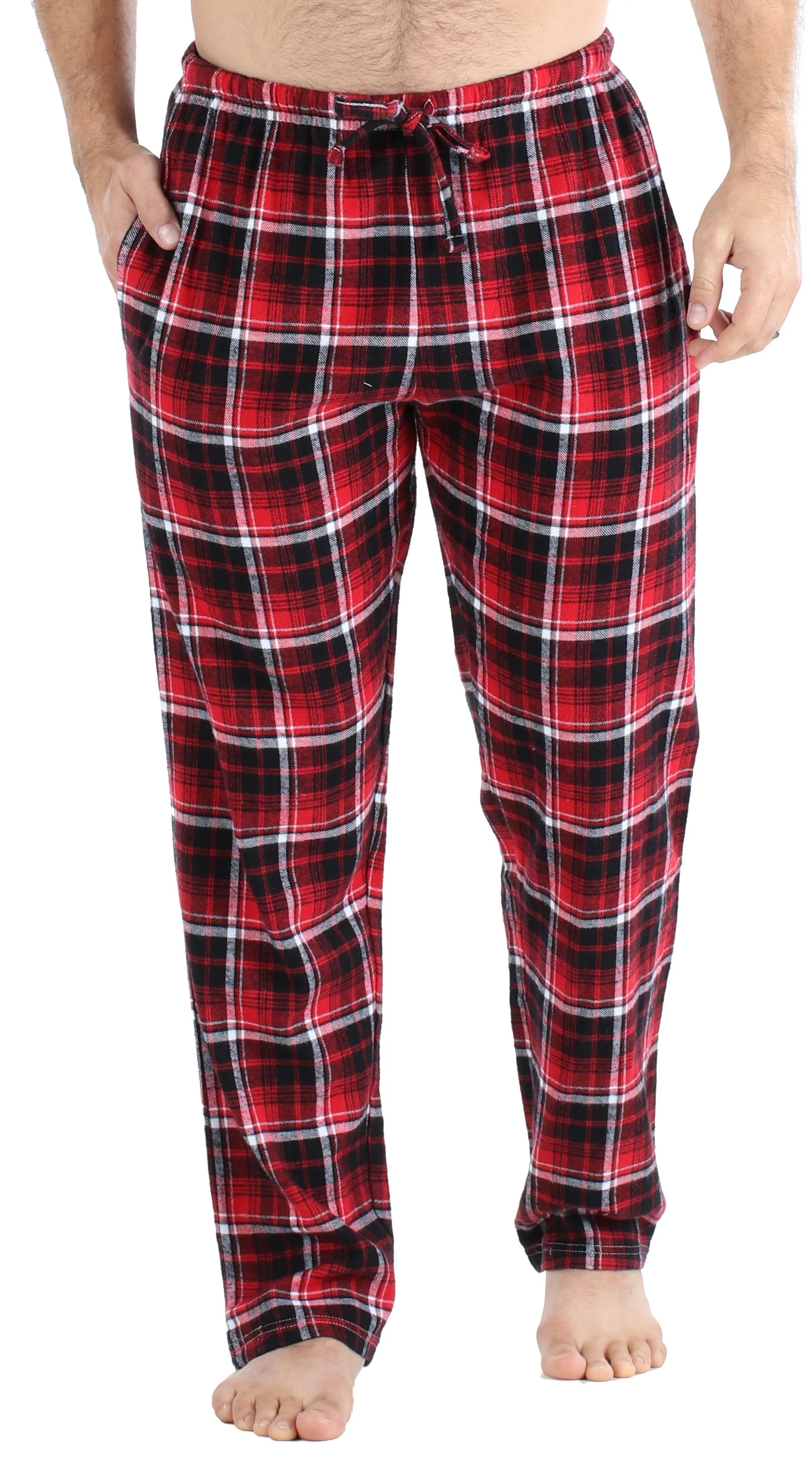 Frankie & Johnny Men’s Cotton Flannel Plaid Pajama Sleep Pants