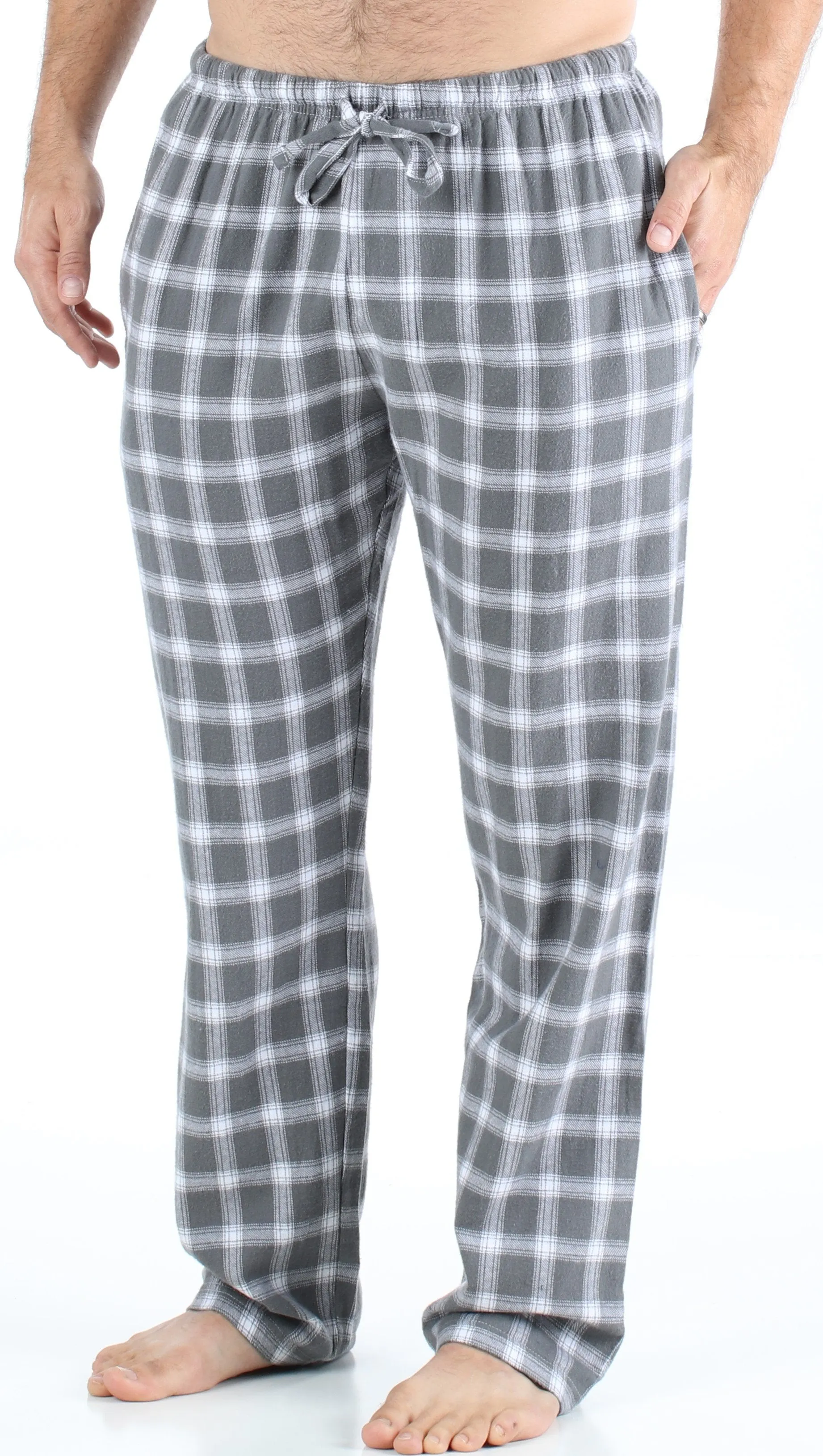 Frankie & Johnny Men’s Cotton Flannel Plaid Pajama Sleep Pants