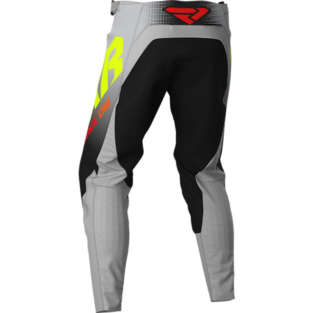 FXR Youth Clutch MX Offroad Pants Black/Grey Fade/Hi-Vis/Red