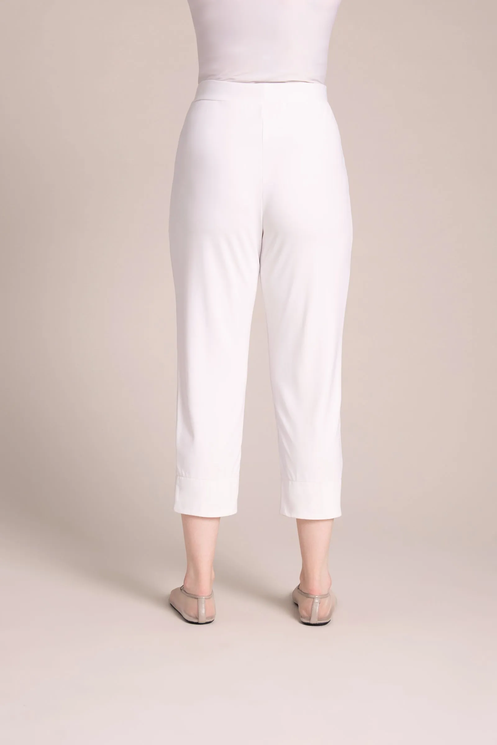 Hepburn Crop Pant | White