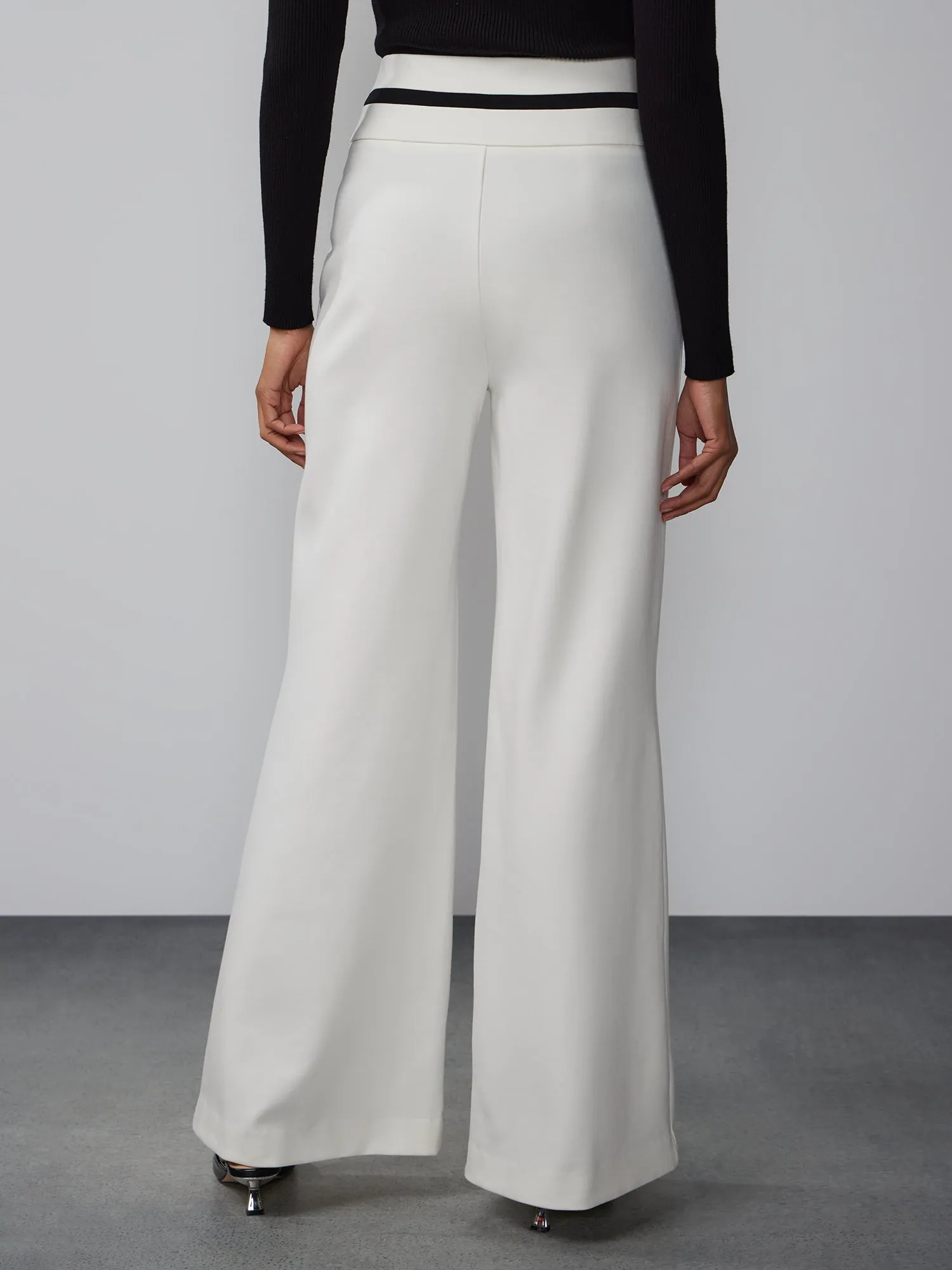 High Rise Contrast Tipping Pant