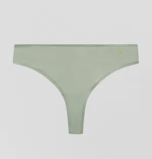 Invisible microfibre thong [Sage]