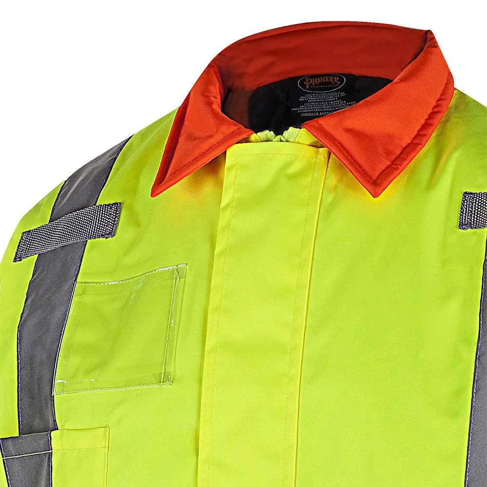 Jacket - Pioneer Hi-Viz Yellow Quebec Winter Insulated Traffic Control Jacket, 6040