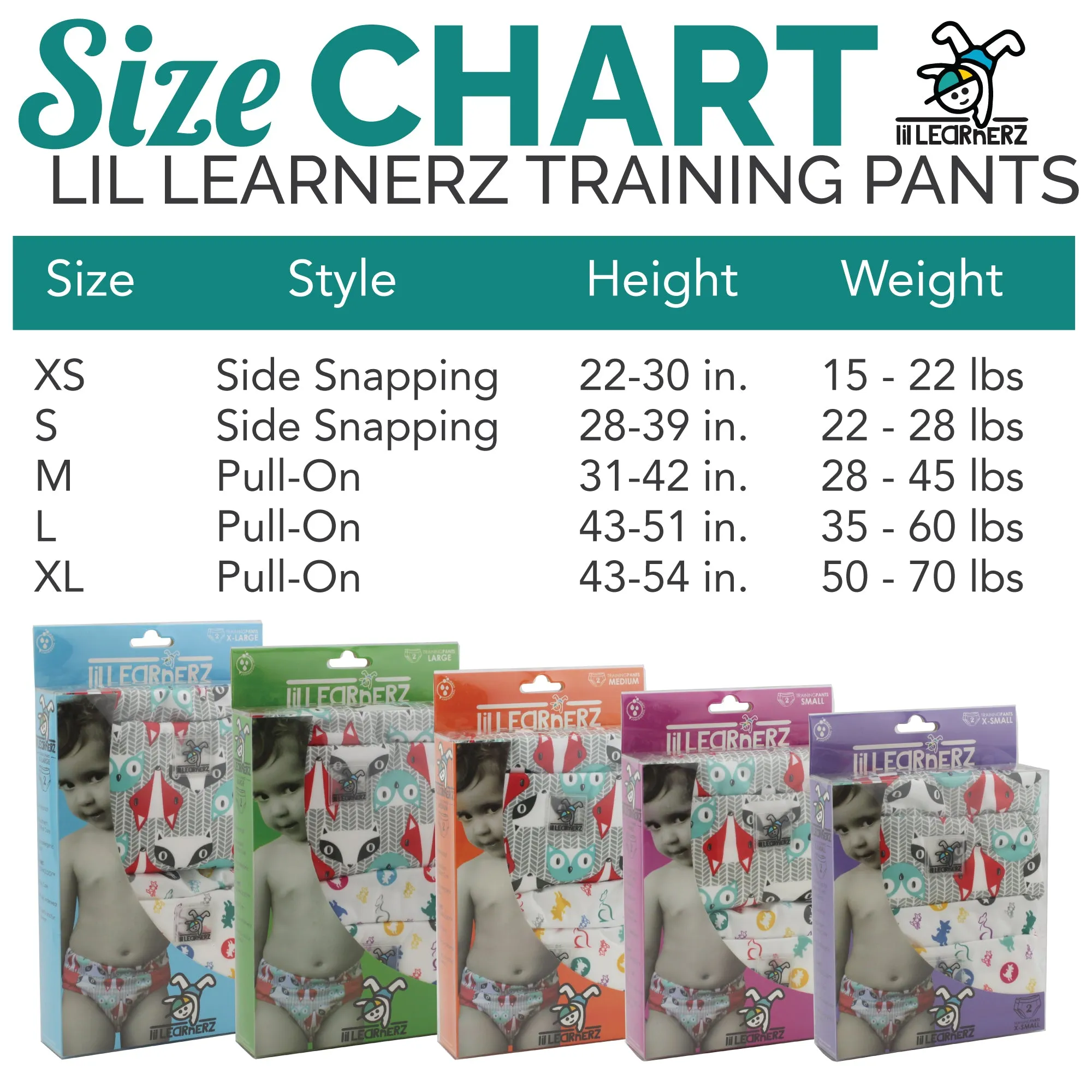 Lil Learnerz Training Pants (2pk) - Unity