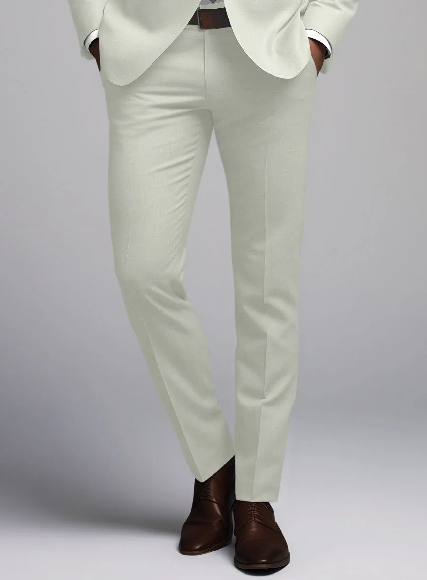 Marco Stretch Pale Green Wool Pants