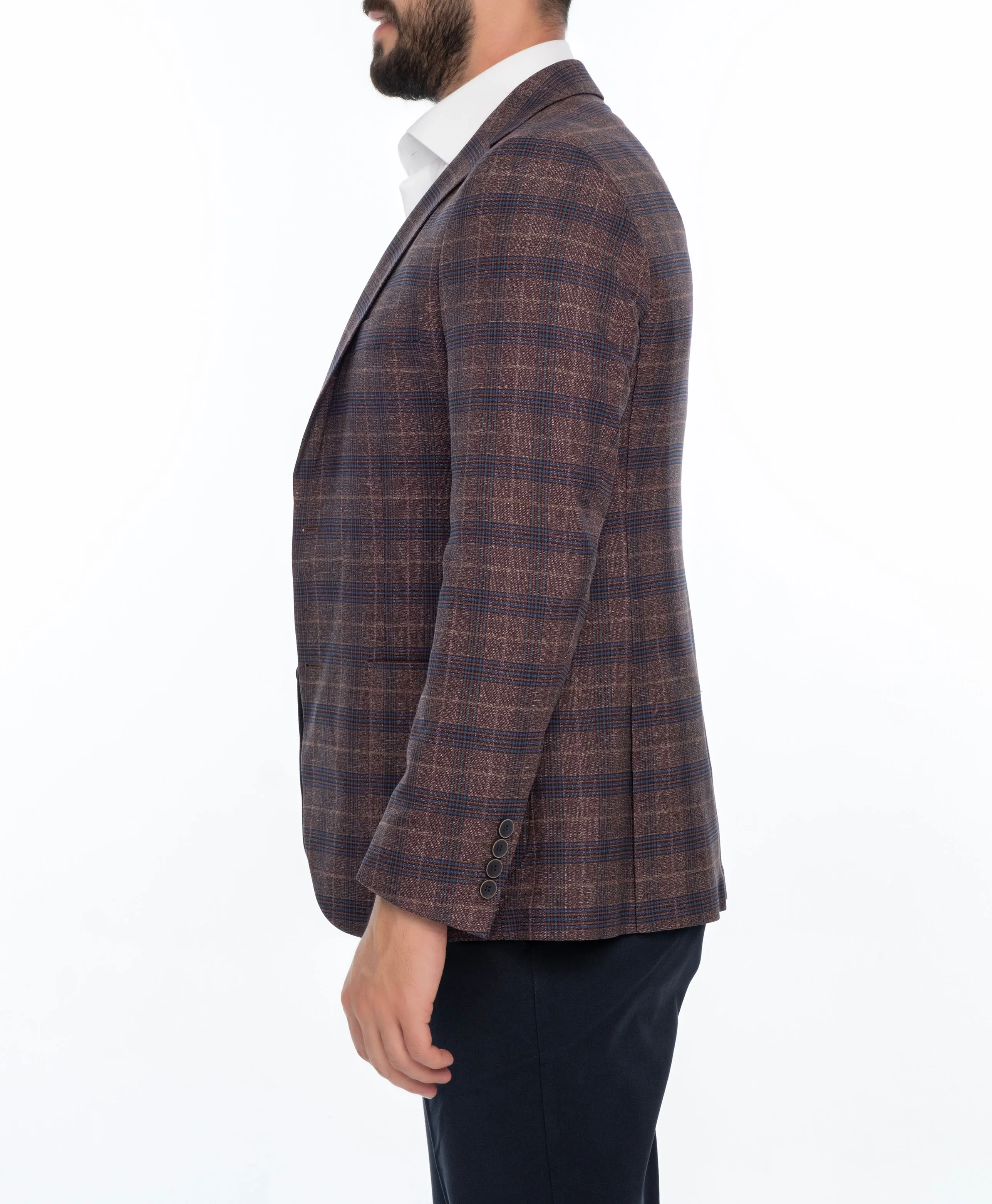 MCLENDON REGULAR FIT PLAID SPORT COAT