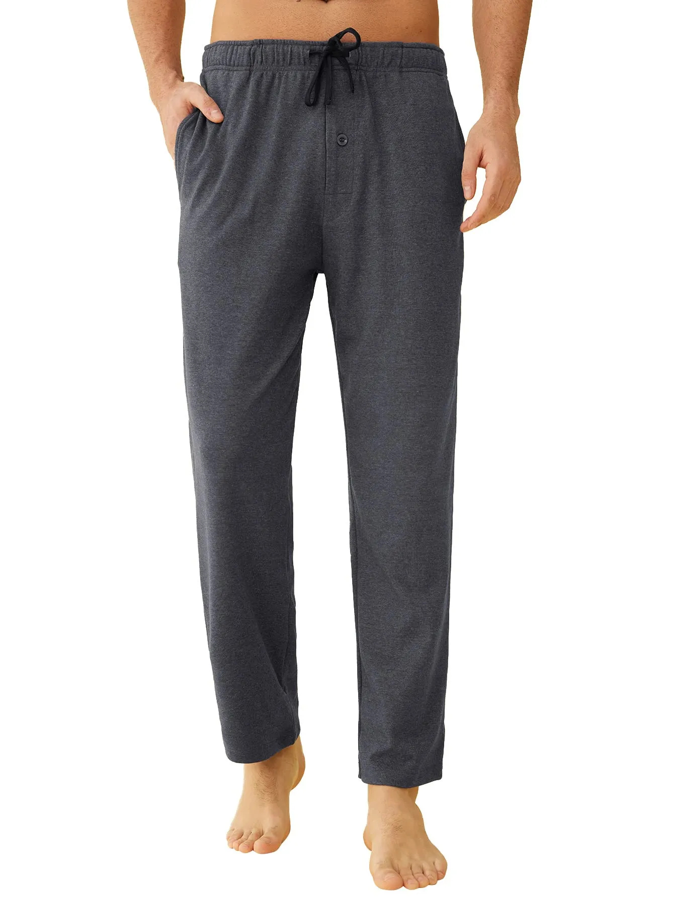 Men's Warm Pajama Pants Comfy Lounge Pants with Pockets