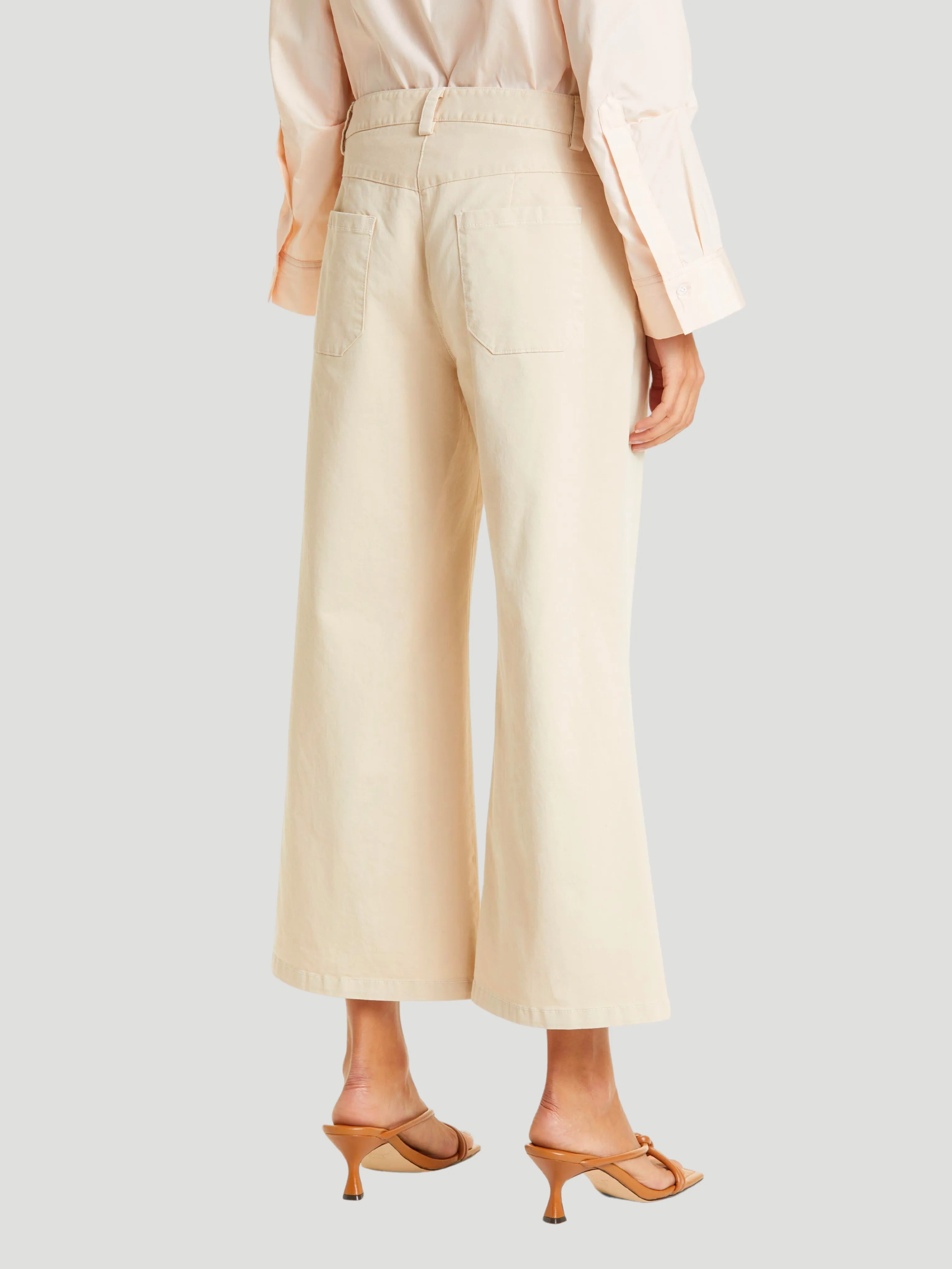 Mercer Wide-Leg Pant in Khaki