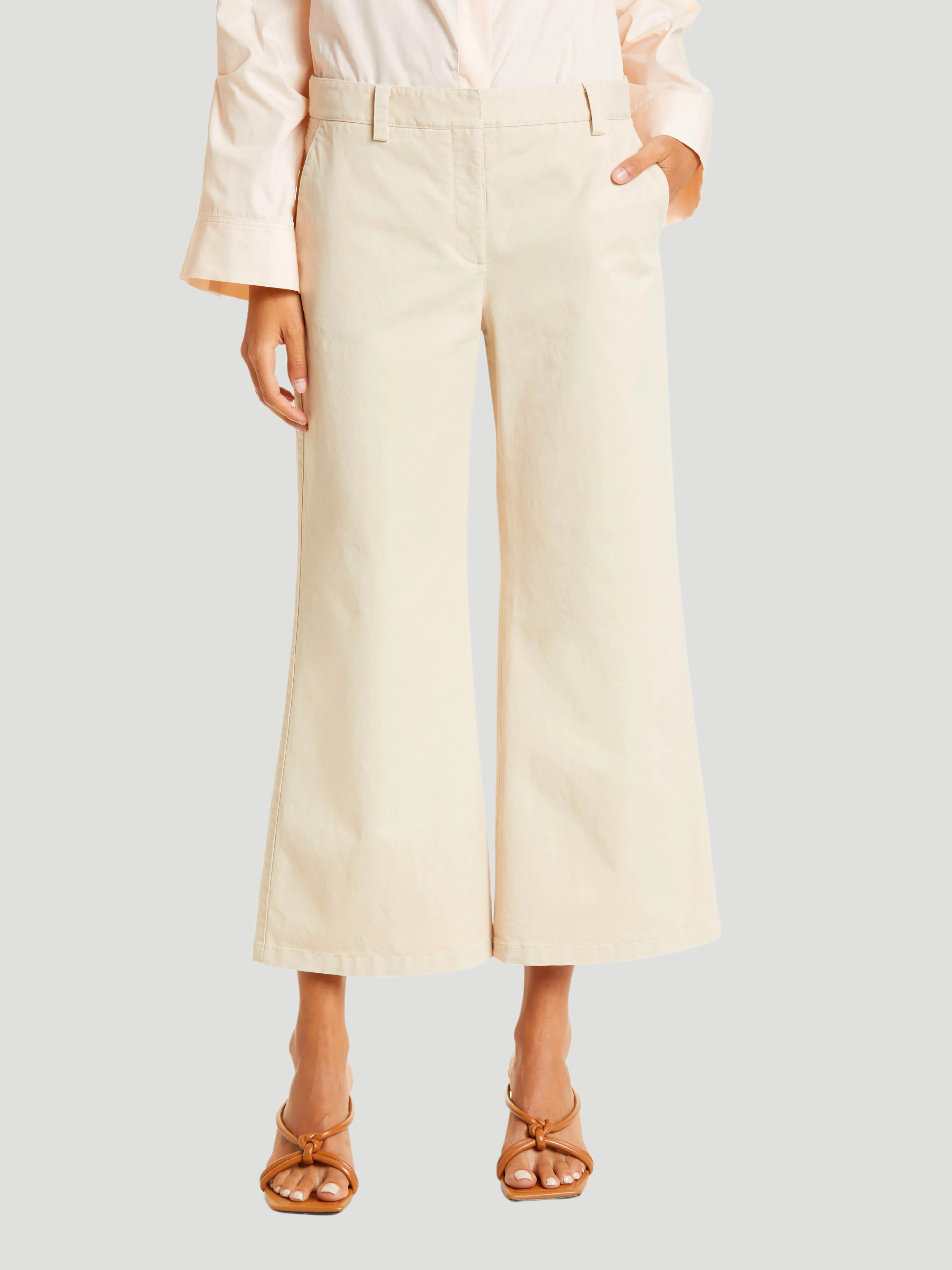 Mercer Wide-Leg Pant in Khaki