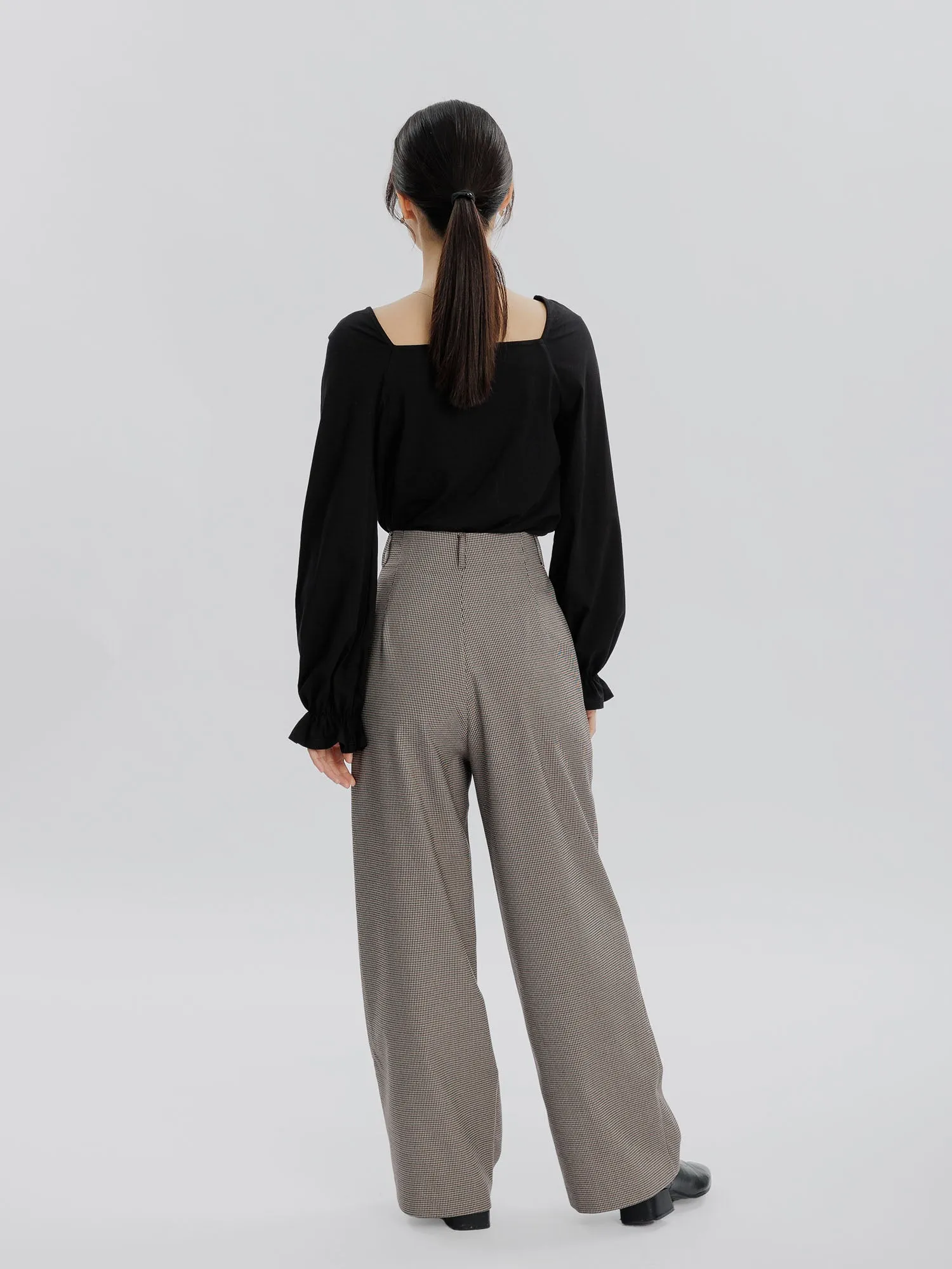 Muse High Waist Houndstooth Pants