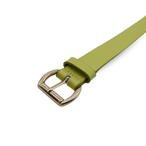 MYRA - Womens Green Genuine Leather Belt Clearance