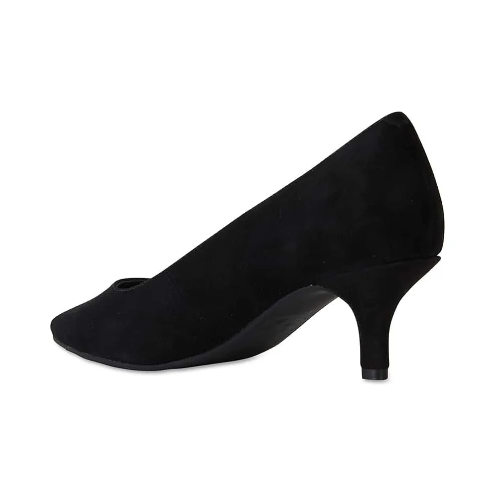 Natasha Heel in Black Suede