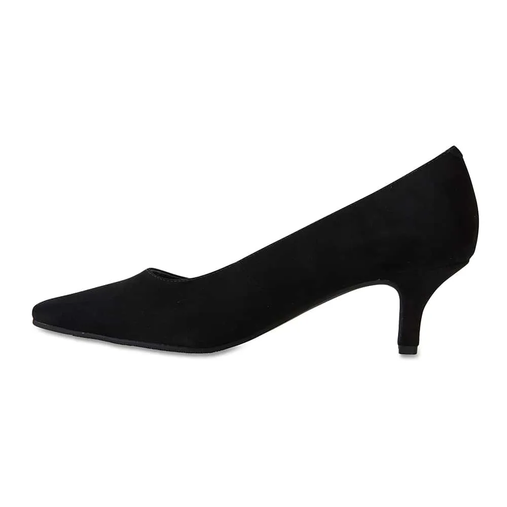 Natasha Heel in Black Suede