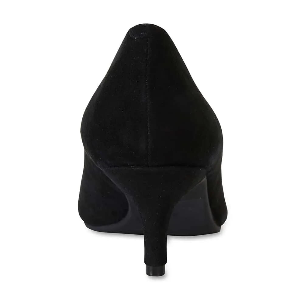 Natasha Heel in Black Suede