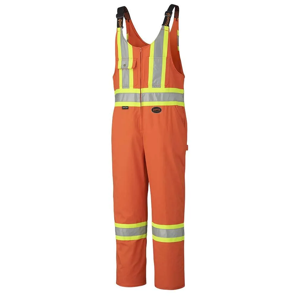 Overalls - Pioneer Hi-Viz Orange Polyester/Cotton 7oz Safety Overall with Leg Zippers 6617Z / 6617ZT