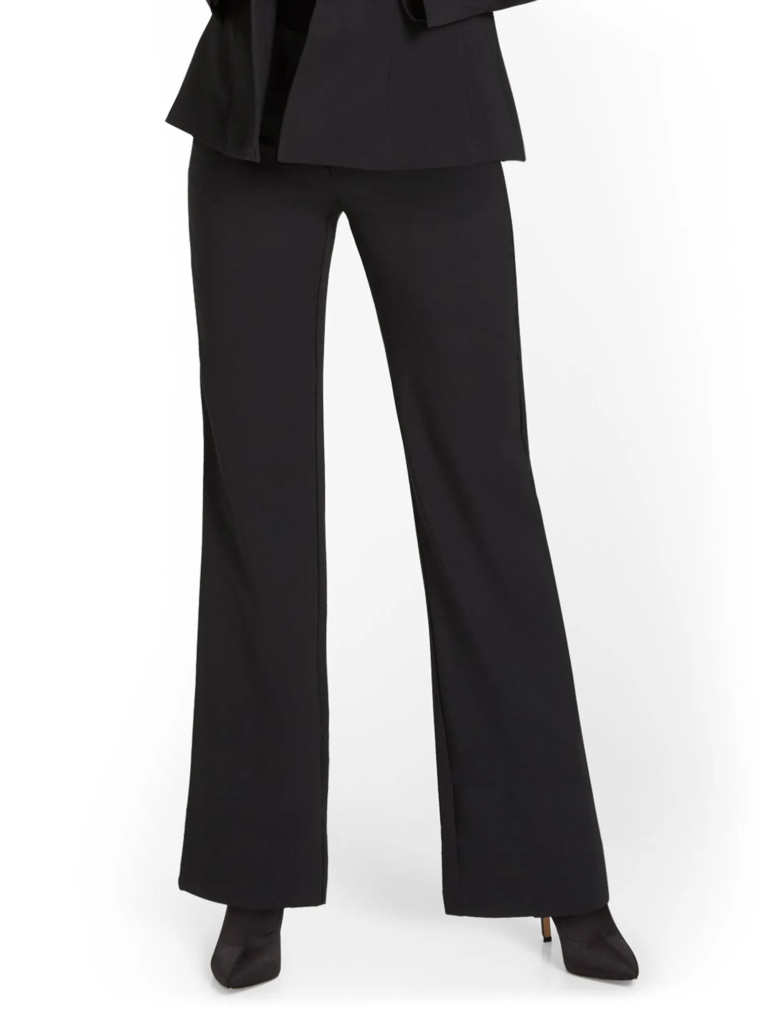 Petite High-Waisted Wide-Leg Pant - Premium Stretch