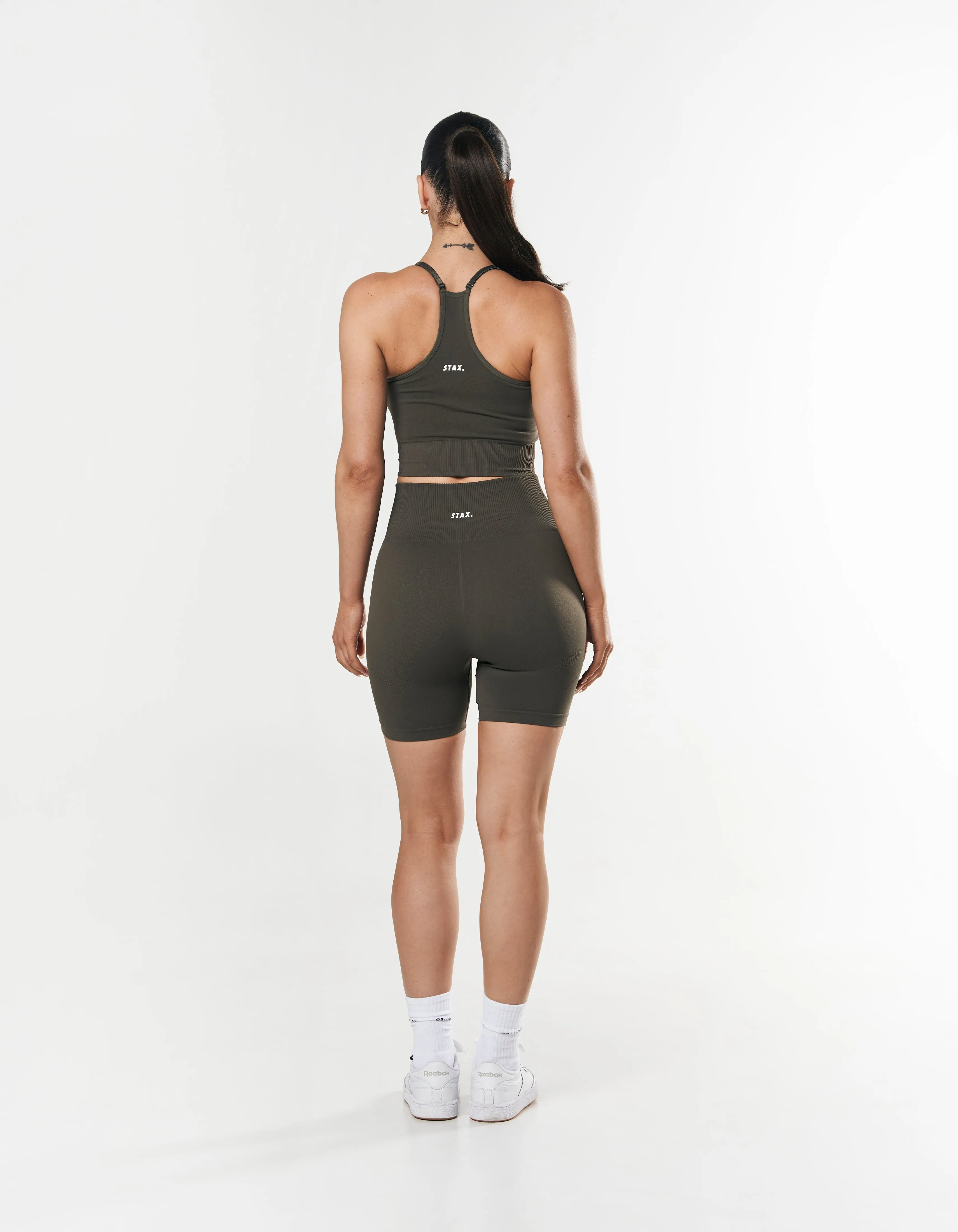 Premium Seamless Midi Bike Shorts - Dovetail