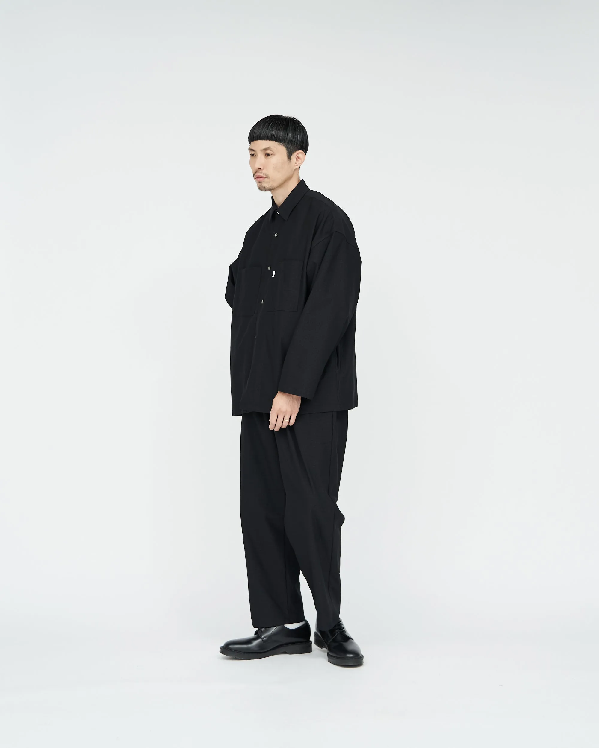 Ripple Jersey Wide Tapered Chef Pants