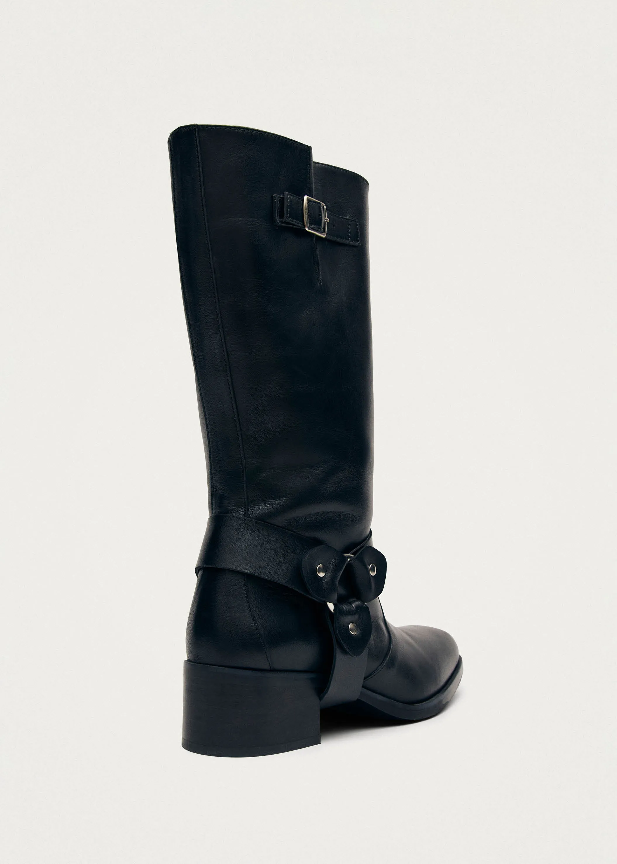 Rocky Black Leather Boots