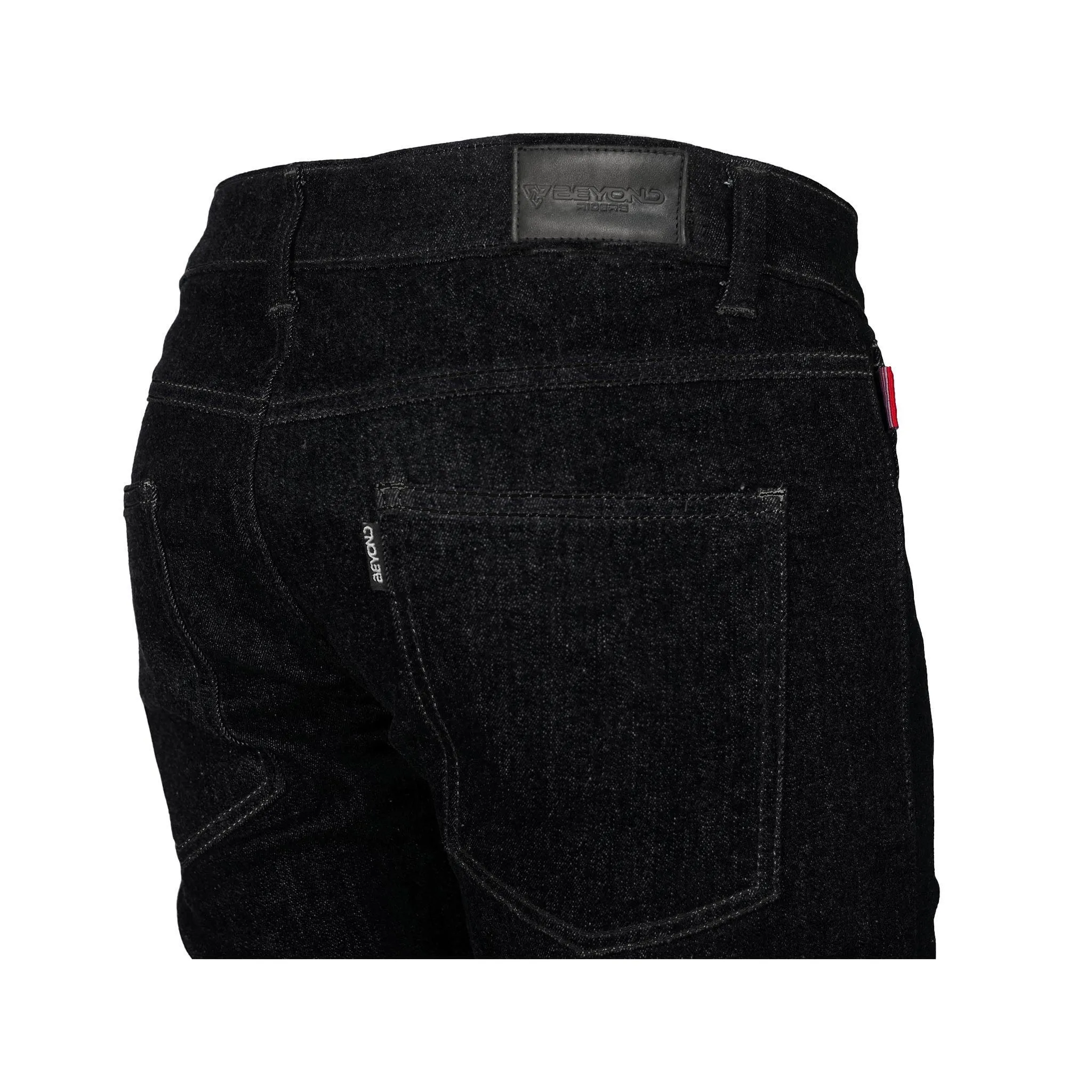 SALE Straight Leg Protective Jeans - Black with Pads