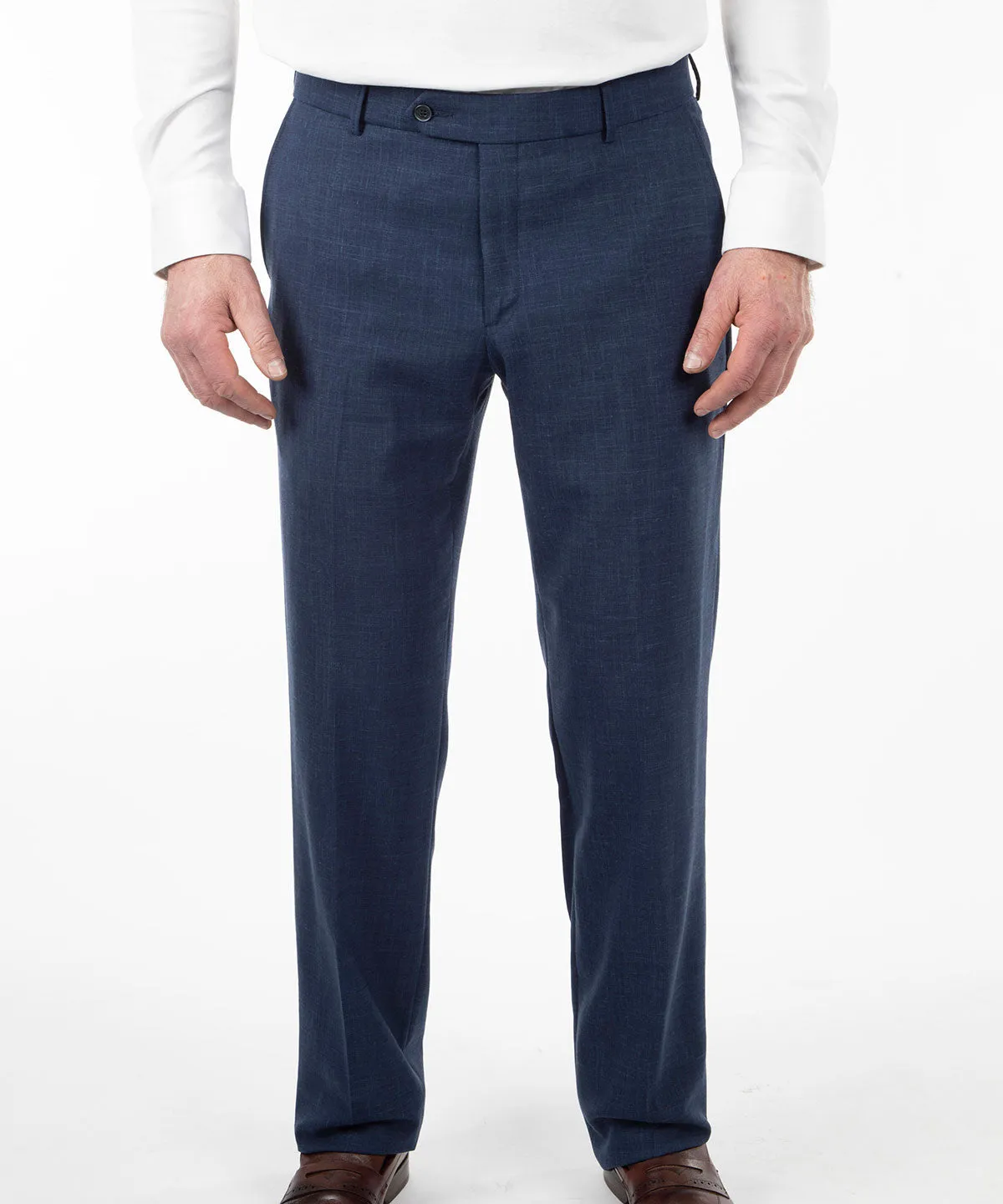 Signature Bi-Stretch Performance Linen Flat-Front Pants