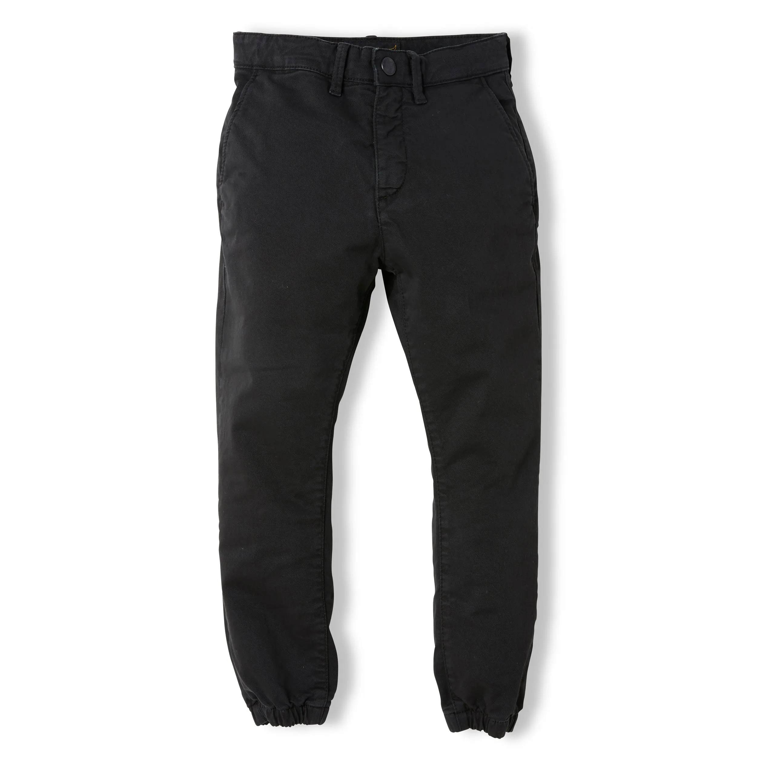 SKATER Summer Black - Boy Woven Elasticed Bottom Chino Fit Pants