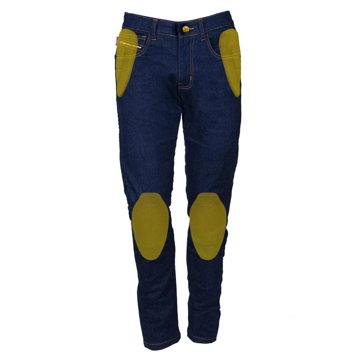 Straight Leg Protective Jeans - Blue with Pads