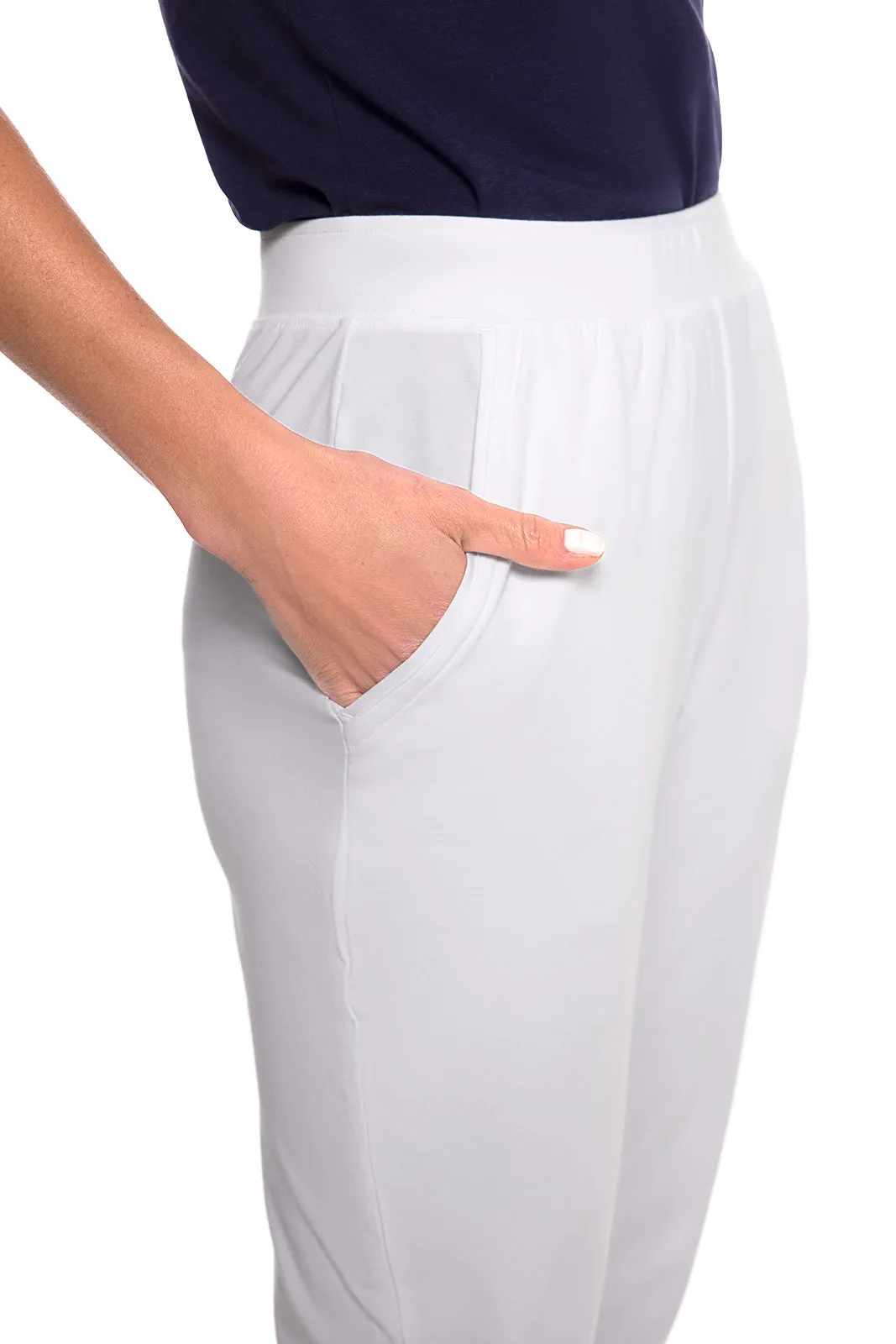 Women's Cafe Ruche Pants | White