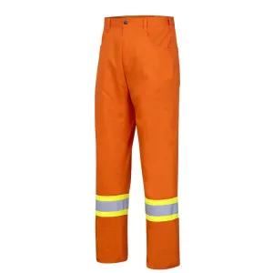 Work Pants - Pioneer Hi-Viz Orange Cotton Safety Pants, 4461