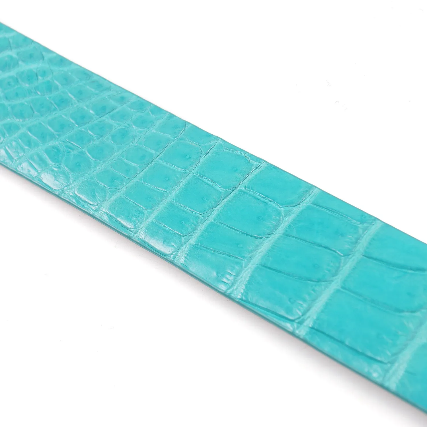 Zilli Belt in Turquoise Crocodile